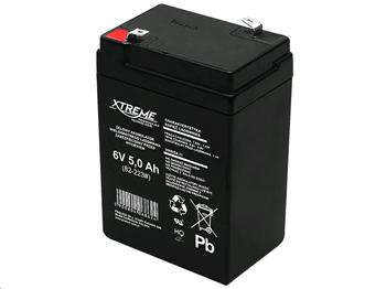 Baterie olověná 6V / 5,0Ah XTREME / Enerwell bezúdržbový akumulátor