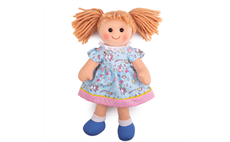 Bigjigs Toys Látková panenka Olivia 34 cm