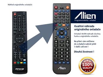 Dálkový ovladač ALIEN Amiko STHD 8820 CICXE PVR - náhrada