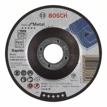 Dělicí kotouč profilovaný Best for Metal – Rapido - A 60 W BF, 115 mm, 1,0 mm BOSCH