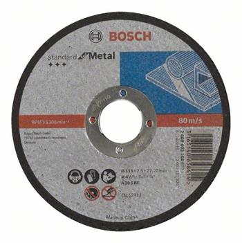 Dělicí kotouč rovný Standard for Metal - A 30 S BF, 115 mm, 22,23 mm, 2,5 mm BOSCH