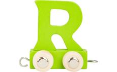 Dřevěný vláček barevná abeceda písmeno R