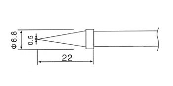 Hrot C1-2 pro mikropájku (ZD-30C, ZD-99, ZD-8906, ZD-8906L)