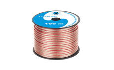 Kabel dvojlinka Cabletech KAB0357 2x 1,0 mm průhledná CCA