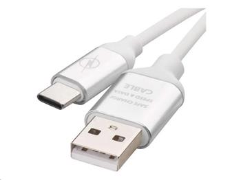 Kabel USB-C 2.0 - USB-A 2.0 bílý 1.00 m EMOS SM7025W