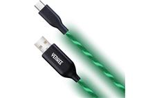 Kabel USB-C YENKEE YCU 341 GN, LED, 1m, zelený