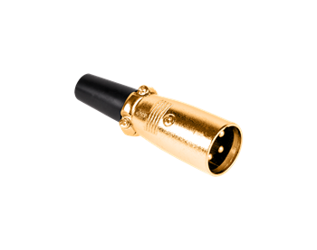 Konektor mikrofonní XLR 3-pin GOLD samec