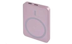 Powerbanka EMOS WI 522 /B0555S/, 5 000 mAh, 20 W+Wireless, lososová