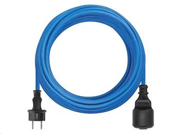 Prodlužovací kabel Weatherproof EMOS P01410W spojka 10 m / modrý / silikon / 1,5 mm2