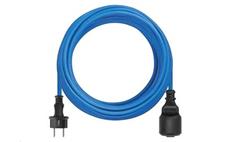 Prodlužovací kabel Weatherproof EMOS P01410W spojka 10 m / modrý / silikon / 1,5 mm2