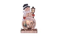 Solight 1V233 LED vánoční dekorace dřevěný sněhulák