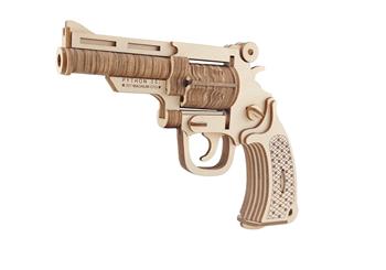 Woodcraft Dřevěné 3D puzzle Revolver M19