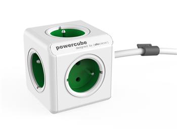 Zásuvka PowerCube Extended s kabelem 1,5m GREEN